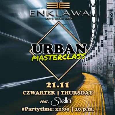 Urban Masterclass - Latino & R'n'B | CZWARTEK 21.11 Urban Masterclass - Latino & R'n'B | CZWARTEK 21.11